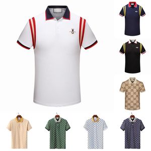 Polo gömlekleri moda erkek tasarımcı kıyafetleri kısa kol gündelik adam yaka yaka tişört birçok renk mevcut