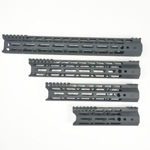 7/10/12/15 inç Hafif Vidalı Montaj Tipi M-Lok Handguards Kenar CNC Pahlatma .223/5.56 Siyah Renk