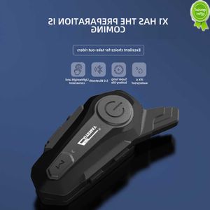 Bil ny moto hjälm 1000 m intercom headset bluetooth 5.0 motorcykel hörlurar trådlöst interphone högtalare hörlurar handfree samtal