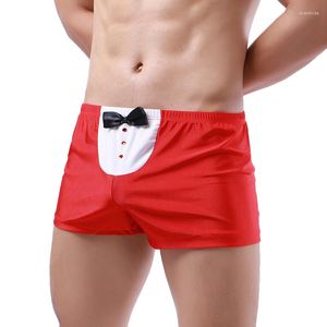 Mutande Sexy Ice Silk Biancheria intima ultra sottile Uomo Pantaloncini casual Trunks Boxer Vita bassa Mutandine antiscivolo traspiranti senza cuciture