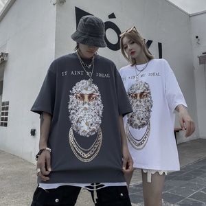 男性S Tシャツih nom uh nit tシャツ男性女性ヒップホップストリートウェアchrysanthemumポートレートプリント半袖