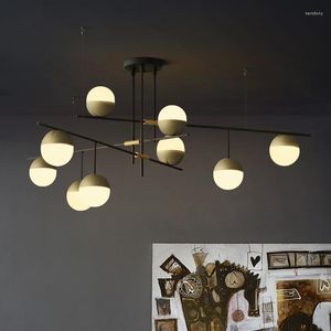 Żyrandole nordic nowoczesne oświetlenie żyrandola lampa LED E27 Industrial sufit salon sypialnia sypialnia oświetleniowa