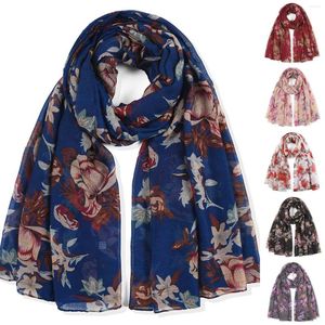 Lenços de gaze gaze women women lady ampla festa moda prima praia hijab suard bandanna silenciador xale pareo szalik l5