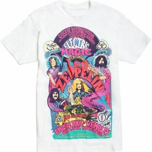 Мужские футболки светодиодные футболки Zepelin Classic Rock Band Vintage Men Gift Tee 230522