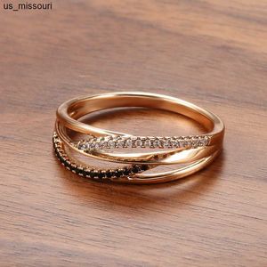 Bandringar 18K Rose Gold Ring for Women Natural Diamond With Diamond Jewelry Anillos de Bizuteria Anillos Mujer Gemstone Rings Box J230522