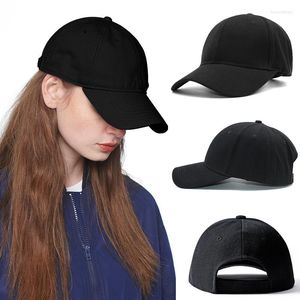 Ball Caps 2023 Summer Women Baseball Cap Adjustable Unisex Men Sun Hats Black White Hip-hop Hat