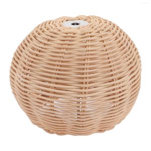 Lampy wiszące lampa cień Rattan rustykalna pokrywa tkana żyrandol z wiklinowym podłogą japońskie sufit Lantern Farmhouse koszyk wiejski