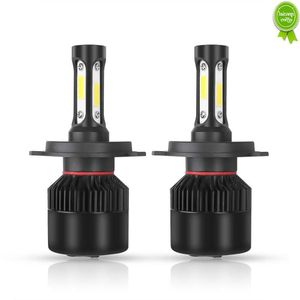 車の新しい2PCS NEW HIGHEND H4 6000K DC9-32V LED CAR LOW BEAM HEADLIGHT BULBS LEDランプCOBチップ8000LMオートフォグライトハイビームライト