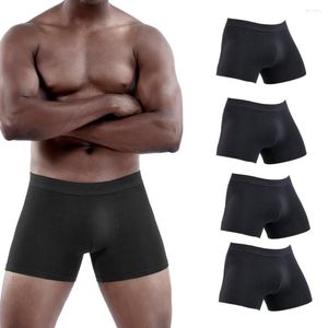 Underbyxor 4st Mäns trosor Bomullsherrens boxershorts kvalitet underkläder för man boxare packar sexig manlig slip calecon homme