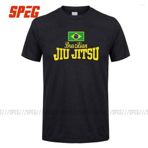 Herr t-skjortor män flagga text bjj judo brasilian jiu jitsu mäns o-hals kort ärm tees märke manliga trendiga t-shirts