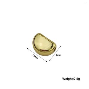 Charms Semi-Circular Stainless Steel Pendant Fashion Personality Necklace Gold Plated Sterling Silver Leisure Style Jewelry