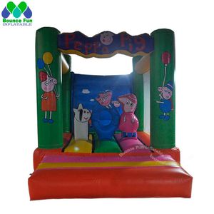 Mini Home Pvc Śliczny nadmuchiwany zamek z slajdem maluch komercyjny kreskówkowy kreskówka bounce house blacker