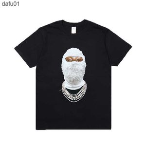 Camisetas masculinas Melhor ih nom uh nit camiseta hip hop streetwear diamond máscara 3d t camisetas moda 1 1 camiseta de algodão de skate de alta qualidade L230520 L230520