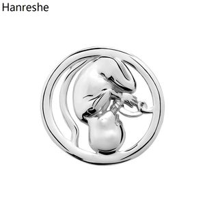 Hanreshe Obstetrics Baby Brosch Pins Medical Silver Plated Maternity Doctor Sjuksköterska LAPEL BADGE SMEECHDICE Present Dekoration