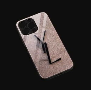 IPhones Case iPhone14 härdad glasspegel Touch Up för 14Pro Max Mimi 13 12 11 XR XS X 7 8 PULS iPhone 6 Designer Telefonfodral B2