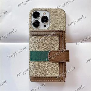 Modedesigner-Geldbörsen-Handyhüllen für iPhone 14 14pro 14plus 13 12 11 pro max XR Xsmax Kartenhalter Lederhülle Tasche mit Uhrenarmbändern