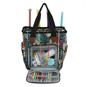 Storage Bags Yarn Bag / Knitting Portable Light And Easy To Carry Have Pockets For Crochet Hooks &
