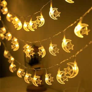 Outra festa de eventos suprimentos lua estrela eid Mubarak String Light 2023 Ramadã Decoração para casa Ramadã Kareem Islam Muslim Party Decor Eid Al Adha Gifts 230522