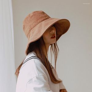 Wide Brim Hats Bucket With String Summer Sun For Women Outdoor Foldable Panama Women's Khaki 2023 Casual Fisherman