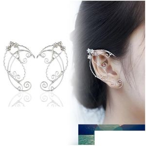 Stud Elf Ear Cuffs Clipon Earrings Wing Tassel Filigree Fairy Wrap Een Cosplay Fantasy Costume Factory Price Expert Design Q DHGARDEN DHD5W