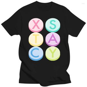 Camisetas masculinas Ecstasy xstacy XTC DJ House Rave Party Culture Retro T-shirt Tamanhos de adultos