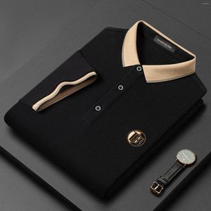 Herrpolos sommarpolo t-shirts för män kläder camisetas toppar ropa playeras hombre roupas broderi diamant logo korta ärm tees