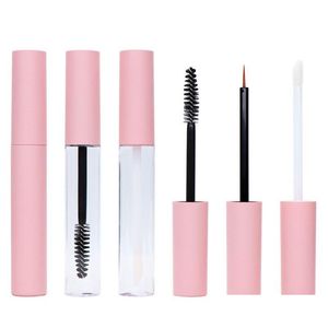 Förpackningsflaskor 10 ml tomma läppglansrör rosa plast kosmetisk behållare återfyllbar diy mascara ögonlån ögonfrans flytande rör droppe dh3kr