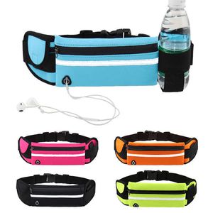 Running Belt Fanny Pack Reflective Waist Bag Sports Mens and Womens Outdoor Multi Functional Waterproof Invisible Small Kettle Mobile Phone 230523