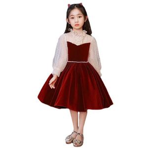 Flickans klänningar elegant födelsedags paljett aftonklänning ungdom flicka fest grod bröllop barn vestido g220523