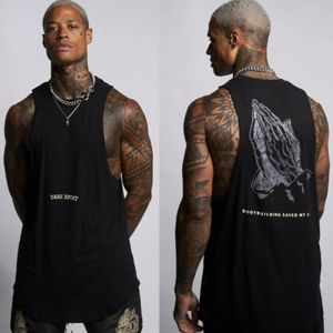 Men's Tank Tops Mens Fitness Tank Top Summer Bodybuilding Vest Cotton Sleeveless Muscle Breathable Male TankTop Gyms Clothing Men Tank Tops 230522