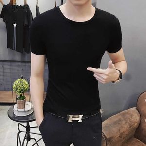 Camisetas masculinas tshirts homens homens bonitos oneck moda Ulzzang adolescentes masculino estilo europeu roupas de rua de streetwear