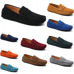 2023 Erkekler Sıradan Ayakkabı Siyah Mavi Turuncu Gri Yeşil Kahverengi Slip-On Spor ayakkabılar boyutu 40-45 renk 11