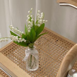 Декоративные цветы 1pc/3pc Lily of the Valley искусственные цветы Ins Fresh Wedding Home Decor Dec