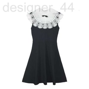 Basic & Casual Dresses luxurious721 Autumn Summer Style Sweater Sleeveless Crew Neck Black White PulloQuality Womens yuecheng IVK9