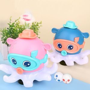 Electronic Pet Toys Infants Baby Toys Electric Blow Ball Octopus Early Childhood Education Rotating Blowing Octopus Floating Ball Kids Toys Gift 230523