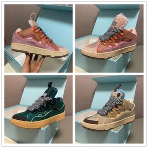 Спортивная стильная пара повседневные туфли обувь бордюр Bumpr Bur House Men Women Fashion Shoes Castwalk Stitching Color Низкие лоферы дышащие кроссовки35-46