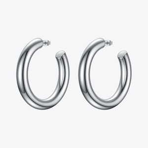 Huggie ENFASHION Thicktube Hoop Earrings For Women Stainless Steel Rock Hiphop Hollow Circle Hoops Earings 2020 Fashion Jewelry E1172