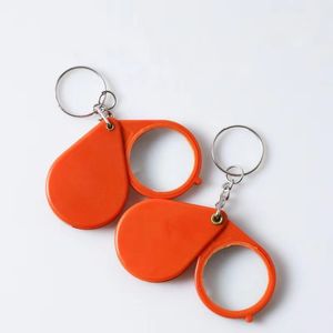 New mini folding magnifying glass keychain gift