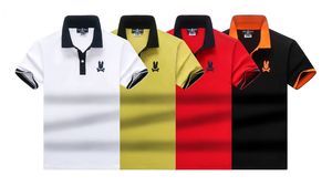 23SS Psycho Bunny Polo Designer Mens Polo Shirt Summer Trend moda luksusowa marka sportowa top mens t shirt swobodne luźne klasyczne biznes krótkie rękawe rozmiar m-xxxl