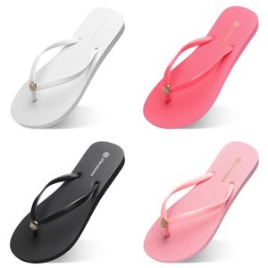 hotWomen Flops 2023 Flip Slippers Fashion Beach Hotel Indoor Slipper Triple Black Pink White Lemon Green Grey Blue Shoes 36-39