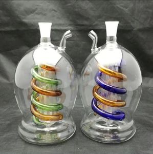 Rökrör Hopah Bong Glass Rig Oil Water Bongs Big Belly Dished Glass Water Smoke Bottle Bottle