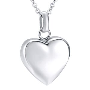 Necklaces Blank Heart Urn Pendant For Ashes Keepsake Funeral Necklace Memorial Jewelry For Pet/Human