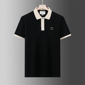 4 New Fashion London England Polos Shirts Mens 디자이너 Polo Shirts High Street 자수 인쇄 T 셔츠 남성 여름면 캐주얼 티셔츠 #1049