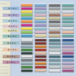 Guias do índice de 200pcs sinalizadores de arquivos graváveis ​​Marcadores de página coloridos Etiquetas para leitura notas livros de livros de escritórios da escola
