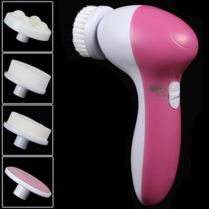 5 em 1 Massageador facial Lavagem elétrica Face Face Fletor Body Cleansing Massagem Skin Beauty Massager Brush Women Limpe Brushes188