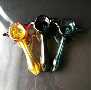 Rury dymne Hookah Bong Glass Rig Oil Water Bongs Nowy kolorowy ghost czaszka szklana rura