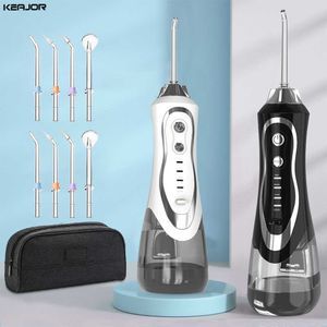 Oral Irrigators Irrigator Oral Water Flosser For Dental Teeth Cleaning Jets 300ml 3-Speed Water Floss BPF-01 Portable Irrigator IPX7 Waterproof G230523