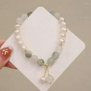 Charm Bracelets The Tianshan Cui Small Freshwater Pearl Bracelet Woman Contracted Tender And Fresh Girlfriends Beads