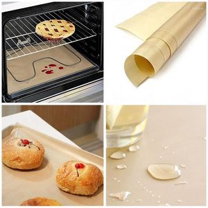 Table Mats 1Pc 40cm 60cm Greaseproof Silicone Baking Mat Non-stick Oven Bakeware Paper Kitchen BBQ Accessories