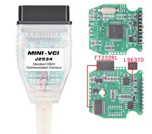 Mini vci v18.00.008 ft232rl techstream j2534 para toyota